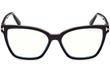 Glasses Tom Ford FT5812-B 001 Cat Eye Schwarz