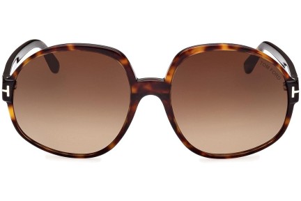 Sonnenbrille Tom Ford FT0991 52F Rund Havanna