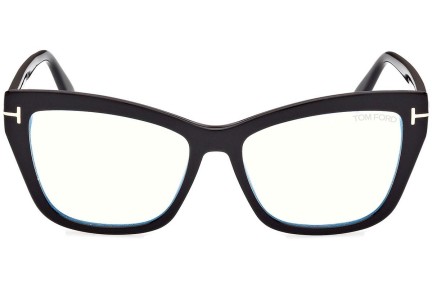 Glasses Tom Ford FT5826-B 001 Cat Eye Schwarz