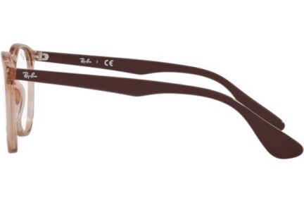 Brillen Ray-Ban Erika RX7046 5940 Quadratisch Braun