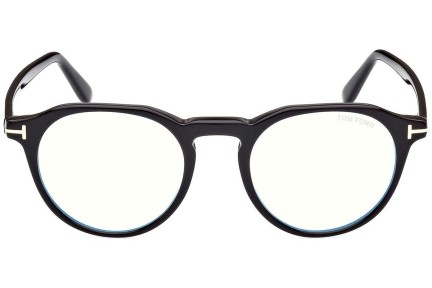 Glasses Tom Ford FT5833-B 001 Rund Schwarz