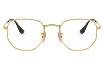 Brillen Ray-Ban Hexagonal RX6448 2500 Quadratisch Gold