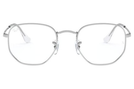 Glasses Ray-Ban Hexagonal RX6448 2501 Quadratisch Silber