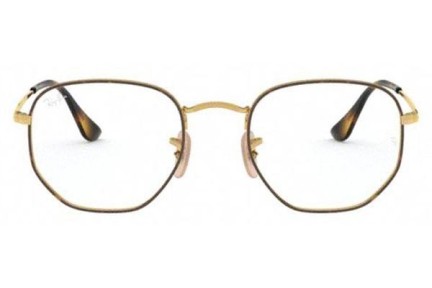 Glasses Ray-Ban Hexagonal RX6448 2945 Quadratisch Havanna