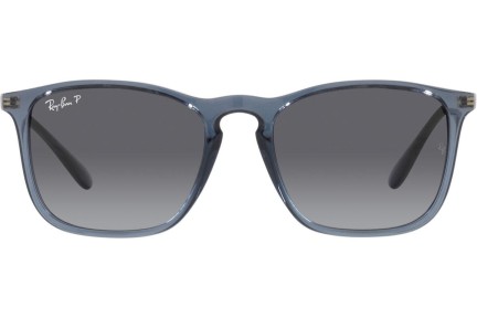 Sunglasses Ray-Ban Chris RB4187 6592T3 Polarized Quadratisch Blau