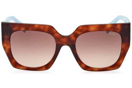 Sonnenbrille Emilio Pucci EP0197 53F Quadratisch Havanna