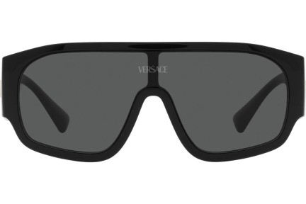 Sonnenbrille Versace Logo Aviator VE4439 GB1/87 Monoscheibe | Shield Schwarz