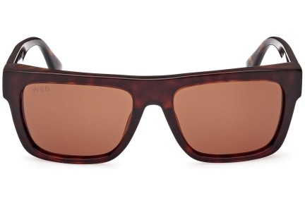 Sonnenbrille Web WE0334 52E Quadratisch Havanna