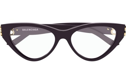 Brillen Balenciaga BB0172O 003 Cat Eye Lila