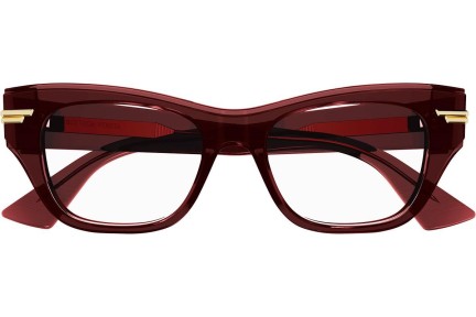 Glasses Bottega Veneta BV1152O 003 Cat Eye Rot