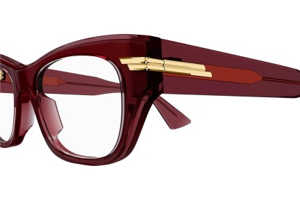 Glasses Bottega Veneta BV1152O 003 Cat Eye Rot