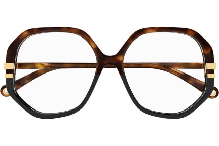 Glasses Chloe CH0107O 001 Quadratisch Havanna