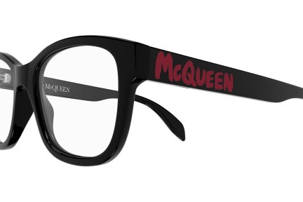 Glasses Alexander McQueen AM0350O 002 Quadratisch Schwarz