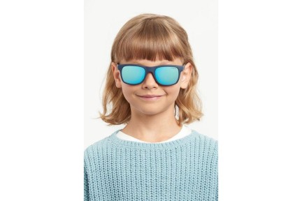 Sonnenbrille Polaroid Junior PLD8020/S CIW/JY Polarized Quadratisch Blau