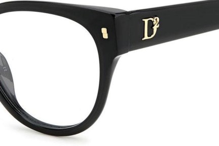 Glasses Dsquared2 D20069 807 Cat Eye Schwarz