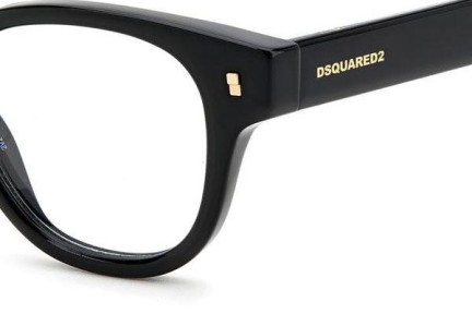 Glasses Dsquared2 D20057 807 Rund Schwarz