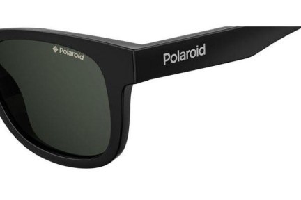 Sunglasses Polaroid Junior PLD8009/N/NEW 807/M9 Polarized Quadratisch Schwarz