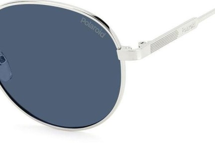 Sonnenbrille Polaroid PLD4135/S/X 010/C3 Polarized Rund Silber