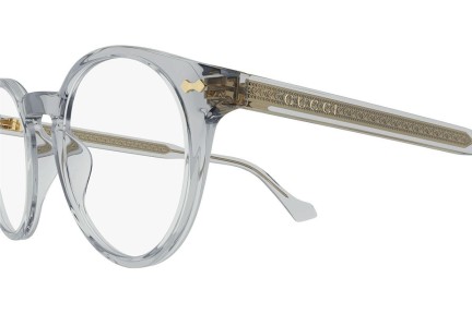 Brillen Gucci GG0738O 006 Rund Grau