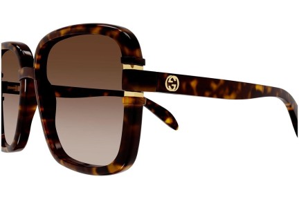 Sonnenbrille Gucci GG1066S 002 Groß Havanna