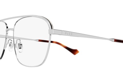 Glasses Gucci GG1103O 003 Pilot Silber