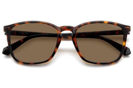 Sonnenbrille Polaroid PLD4139/S 086/SP Polarized Quadratisch Havanna