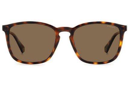 Sonnenbrille Polaroid PLD4139/S 086/SP Polarized Quadratisch Havanna