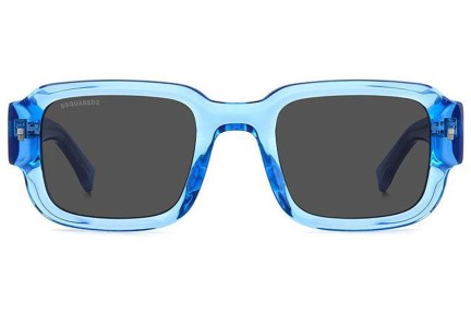 Sonnenbrille Dsquared2 ICON0009/S PJP/IR Rechteck Blau