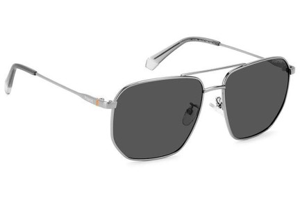 Sunglasses Polaroid PLD4141/G/S/X KJ1/M9 Polarized Quadratisch Silber