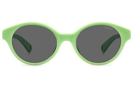 Sonnenbrille Polaroid Junior PLDK007/S 1ED/M9 Polarized Oval Grün