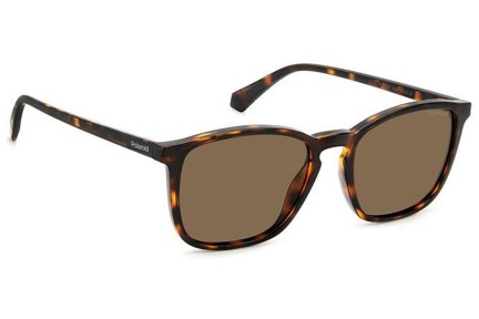 Sonnenbrille Polaroid PLD4139/S 086/SP Polarized Quadratisch Havanna