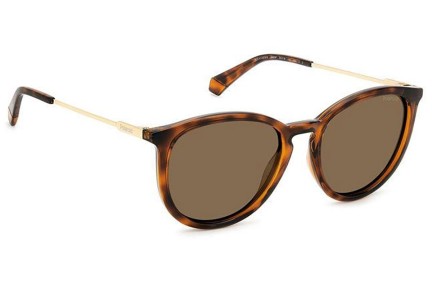 Sonnenbrille Polaroid PLD4143/S/X 086/SP Polarized Rund Havanna