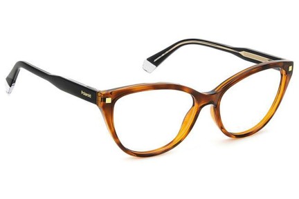 Glasses Polaroid PLDD493 086 Cat Eye Havanna