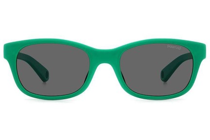 Sonnenbrille Polaroid Junior PLDK006/S 1ED/M9 Polarized Rechteck Grün