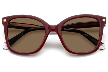 Sonnenbrille Polaroid PLD4151/S/X LHF/SP Polarized Quadratisch Rot