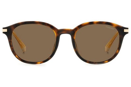 Sonnenbrille Polaroid PLD4148/G/S/X 086/SP Polarized Rund Havanna