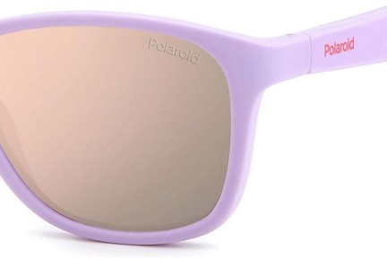 Sonnenbrille Polaroid Junior PLD8052/S QCK/JQ Polarized Quadratisch Lila