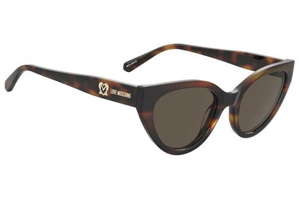 Sonnenbrille Love Moschino MOL064/S 05L/70 Cat Eye Havanna