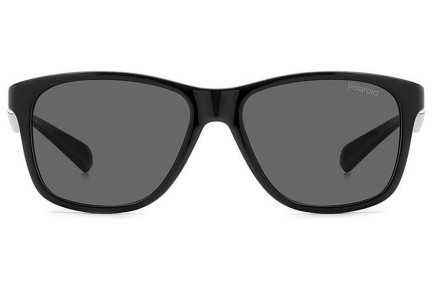 Sonnenbrille Polaroid Junior PLD8052/S 9HT/M9 Polarized Quadratisch Schwarz