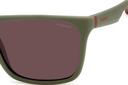 Sonnenbrille Polaroid PLD2141/S 0L9/KL Polarized Quadratisch Grün