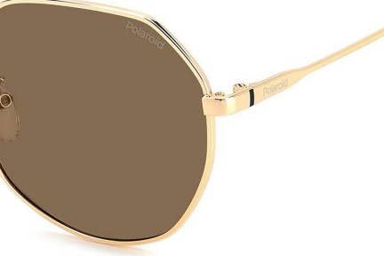 Sonnenbrille Polaroid PLD4140/G/S/X DDB/SP Polarized Quadratisch Gold