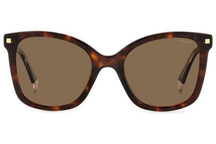 Sonnenbrille Polaroid PLD4151/S/X 086/SP Polarized Quadratisch Havanna