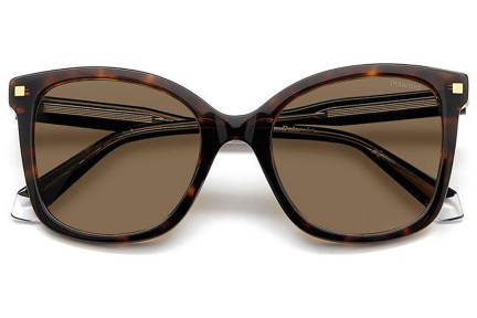 Sonnenbrille Polaroid PLD4151/S/X 086/SP Polarized Quadratisch Havanna