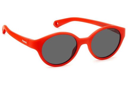 Sunglasses Polaroid Junior PLDK007/S C9A/M9 Polarized Oval Rot