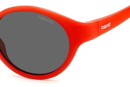 Sonnenbrille Polaroid Junior PLDK007/S C9A/M9 Polarized Oval Rot