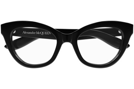 Glasses Alexander McQueen AM0395O 001 Cat Eye Schwarz