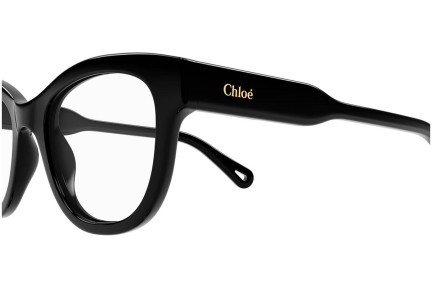 Glasses Chloe CH0162O 005 Rund Schwarz