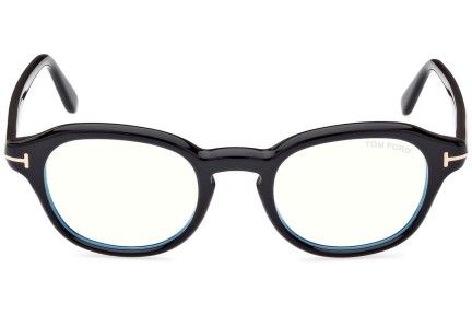 Brillen Tom Ford FT5871-B 001 Rund Schwarz