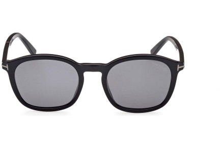 Sonnenbrille Tom Ford FT1020-N 01D Polarized Quadratisch Schwarz