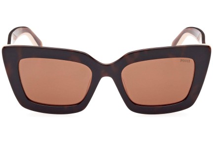 Sunglasses Emilio Pucci EP0202 53E Quadratisch Havanna